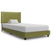 vidaXL Estructura de cama sin colch&oacute;n tela verde 90x200 cm