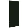 vidaXL Toldo pantalla para balc&oacute;n tela oxford verde oscuro 120x240 cm