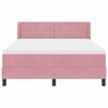 vidaXL Cama tipo Box Spring con colch&oacute;n Rosa 200 x 140 cm Terciopelo