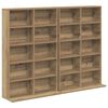 vidaXL Cabinet para CDs 2 uds. Roble artisan 65 x 23,5 x 97,5 cm