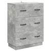 vidaXL Cajonera Gris Hormig&oacute;n 66 x 34,5 x 87 cm Madera de Ingenier&iacute;a