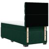 vidaXL Cama box spring con colch&oacute;n terciopelo verde oscuro 100x200 cm