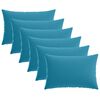 vidaXL Funda de almohada 6 pcs HEERLEN Azul Claro 50 x 70 cm Poli&eacute;ster