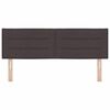 vidaXL Cabecero Marr&oacute;n Oscuro 144 cm tela