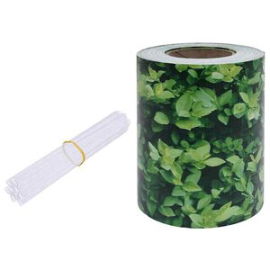 vidaXL Tira de privacidad de PVC 70x0,19 m Verde