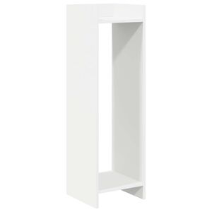 vidaXL Soporte de plantas Blanco 30 x 30 x 100 cm Madera de ingenier&iacute;a