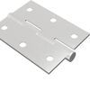 vidaXL Bisagra 2 pcs Plateado 50 x 38 x 1,3 mm Acero