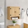 vidaXL Armario de ba&ntilde;o Corona madera maciza de pino 70x33x71,5 cm