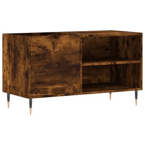 vidaXL Mueble de discos madera de ingenier&iacute;a roble ahumado 85x38x48 cm
