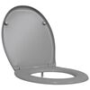 vidaXL Asiento de WC Gris 47 x 37 x 4 cm Duroplast