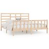 vidaXL Estructura de cama sin colchón madera maciza de pino 200x200 cm