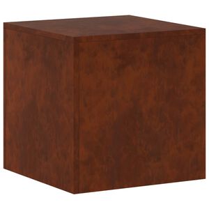 vidaXL Soporte de plantas Oxidado 40 x 40 x 40 cm Acero oxidado