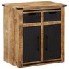 vidaXL Aparador con 2 cajones madera maciza de mango 55x35x60 cm