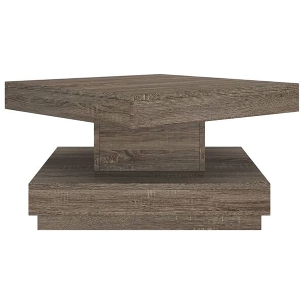 vidaXL Mesa de centro de MDF gris 60x60x35 cm