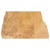 vidaXL Tablero de mesa borde natural madera maciza mango 60x40x2,5 cm