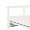 vidaXL Sof&aacute; cama nido con colchones madera maciza pino blanca 80x200cm