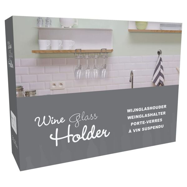 Excellent Houseware Soporte para 12 copas de vino metal