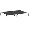 vidaXL Cama elevada para perros negra 150x90x20 cm tela Oxford y acero