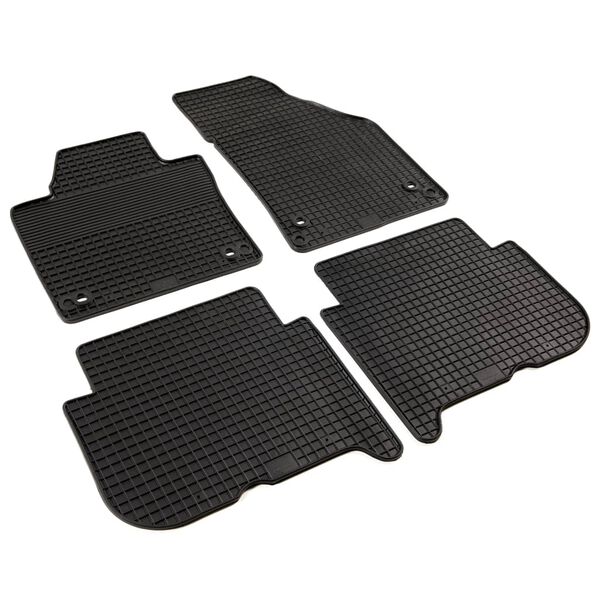 vidaXL Juego de alfombrillas de coche a medida goma 4 piezas VW Touran