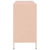 vidaXL Aparador de acero laminado en frío rosa 135x39x73,5 cm