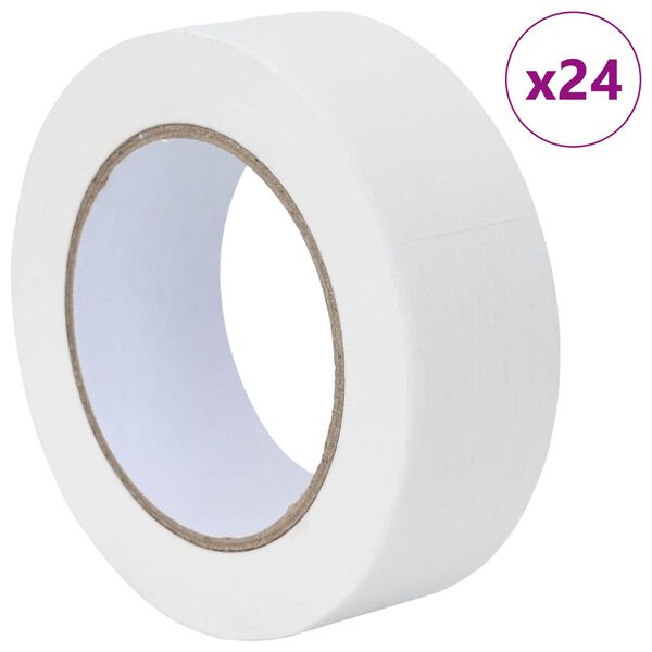 vidaXL Cintas de Enmascarar para Pintores 24 pcs 38mm x 50m Papel