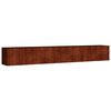vidaXL Jardinera acero corten 280x40x40 cm