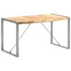 vidaXL Mesa de comedor madera maciza de mango rugosa 140x70x75 cm