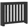 vidaXL Cubierta de Radiador Roble Negro 104 x 20 x 82 cm