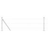 vidaXL Valla con Poste Plateado 0,4 x 25 m Acero