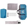 vidaXL Tienda Familiar con techo Azul y gris 315 x 286 x 200 cm