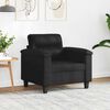 vidaXL Sill&oacute;n de tela de microfibra negro 60 cm