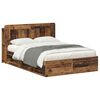 vidaXL Estructura de cama con almacenamiento Madera envejecida