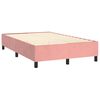 vidaXL Cama box spring con colch&oacute;n terciopelo rosa 120x190 cm
