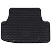 vidaXL Alfombrilla de Coche 4 pcs Negro Goma