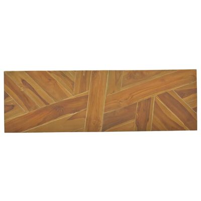 vidaXL Mesa consola de madera maciza de teca 110x35x75 cm