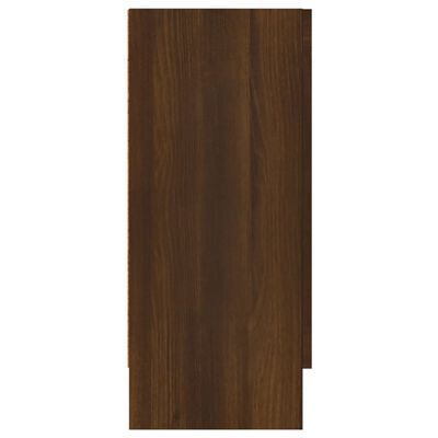 vidaXL Aparador de madera contrachapada roble marrón 120x30,5x70 cm