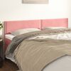 vidaXL Cabeceros terciopelo rosa 180x5x78/88 cm