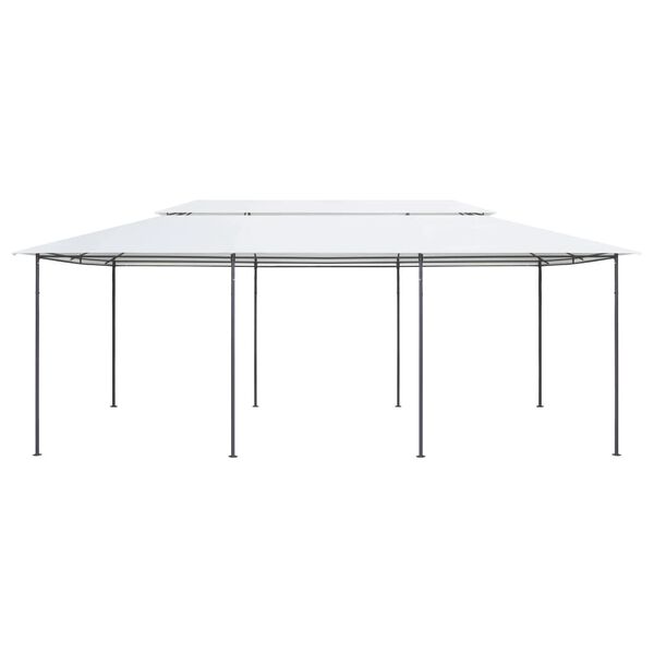 vidaXL Cenador 600x298x270 cm blanco 180g/m²