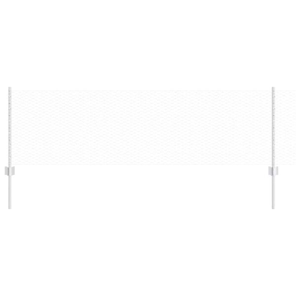 vidaXL Valla con Poste Plateado 0,6 x 10 m Acero