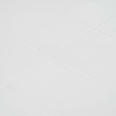 vidaXL Mesa de jardín de plástico aspecto ratán blanco 79x79x72 cm