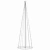 vidaXL &Aacute;rbol de Navidad forma de cono 330 LEDs de colores 100x300 cm
