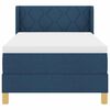 vidaXL Cama tipo Box Spring con colch&oacute;n Azul 200 x 100 cm Poli&eacute;ster