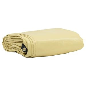 vidaXL Lona 650g / m&sup2; Beige 2 x 3 m Lona con recubrimiento de PVC