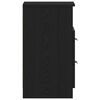 vidaXL Armario de Noche con caj&oacute;n 2 pcs Roble Negro 40 x 35 x 65 cm