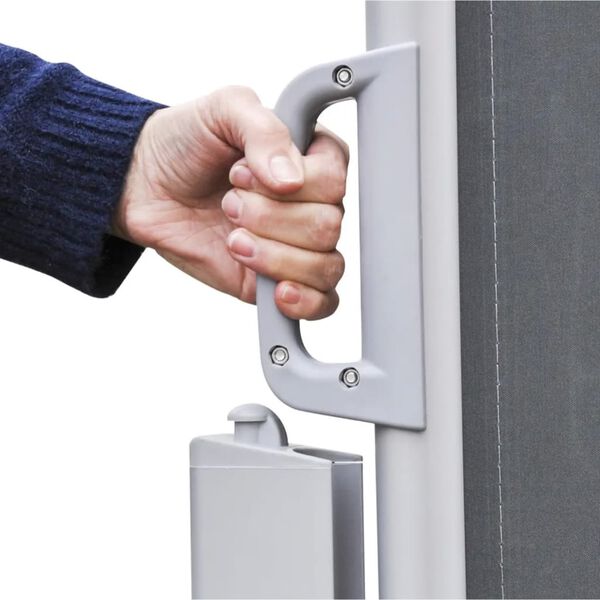 HI Toldo de privacidad 3x1,6 m poliéster negro