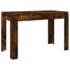 vidaXL Mesa de comedor madera de ingenier&iacute;a roble ahumado 120x60x76 cm