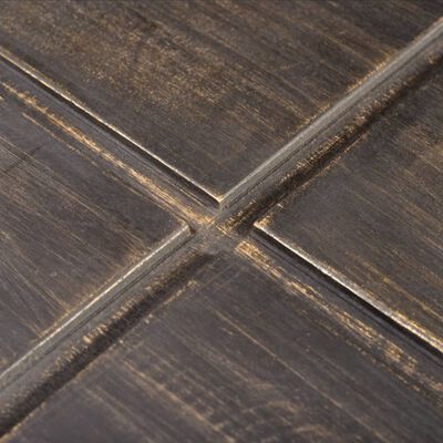 vidaXL Mesa de centro cuadrada de madera maciza de mango marrón