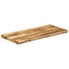 vidaXL Tablero de mesa borde natural madera maciza mango 100x40x2,5 cm
