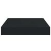 vidaXL Estante flotante pared 2 uds MDF negro 23x23,5x3,8 cm