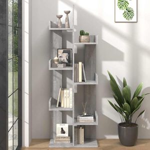 vidaXL Estanter&iacute;a madera contrachapada gris Sonoma 48x25,5x140 cm